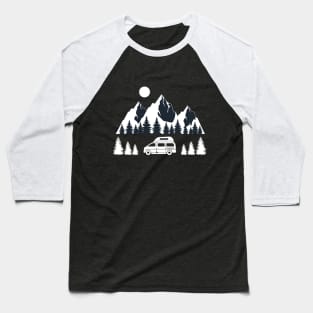 Explore Wilderness With Camper Baseball T-Shirt